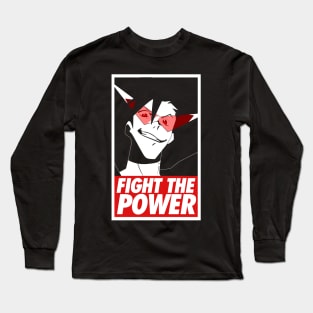 Fight the power Kamina Gurren lagann Long Sleeve T-Shirt